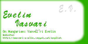 evelin vasvari business card